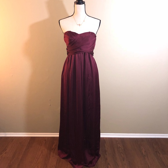 Dresses & Skirts - Formal Burgundy Bandeau Dress - Size 6